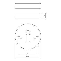Sleutelrozetten verdekt...