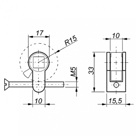 Mauer bad/wc inzetstuk pvc 8mm 091012