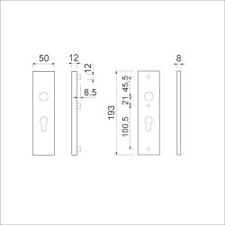 AMI SCHILDEN 193X50 PC55 DD38-45 F1 SKG***