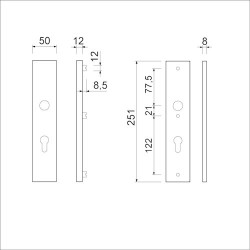 AMI SCHILDEN 251X50 PC92 DD55-60 F1 SKG***