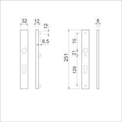 AMI SCHILD 251X32 PC72 DD55-60 F1 SKG**