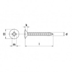 Plaatschroef Lk Philips RVS...