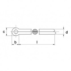 Splitpen 2x32mm Verzinkt...