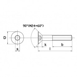 Inbusbout Pk RVS A4 M6x25mm...