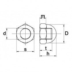 Dopmoer M5 RVS A4 - 200 stuks