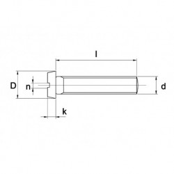 Metaalschroef Ck RVS A4...