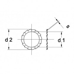 Tandveerring M5 RVS A4 -...