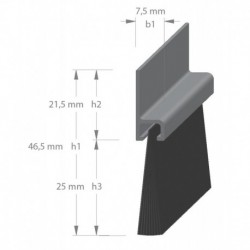 Dorpelstrip 250029 H-Prof...