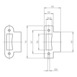 LIPS SLUITPL SPT2465 LOOP RVS