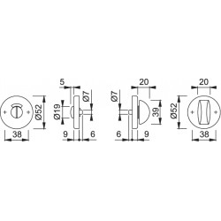 Hoppe WC-Rozet Klik 42KVS F1