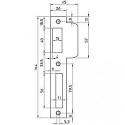 Nemef sluitplaat P8691/12 D1