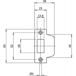 Lips sluitplaat spt2084/1 loop verz