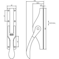 NEMEF STANG 13 2500X13MM V POMPESPAGNOLET