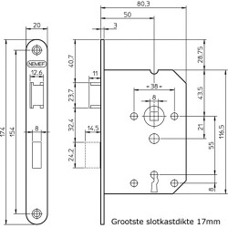 NEMEF D+N-SL 1266/17U-50 SL55 ZW VEER