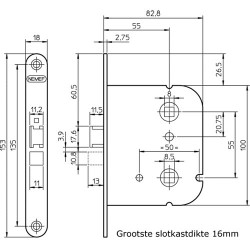 NEMEF WC-SLOT 1444/U-55MM WC55X8