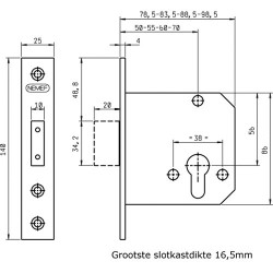 NEMEF BIJZETSLOT 4228/17T-60MM PC SKG**