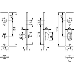 HOPPE KORTSCHILD 202KP 165X42 WC72X8 F1