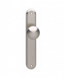 Knop blind schild nikkel mat