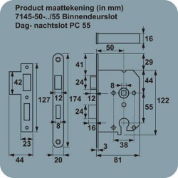 AXA D+N SLOT 7145/54U-50MM PC55 WIT GEL