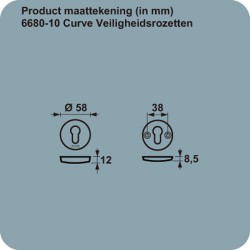 AXA PC-ROZET SET 6680 ROND 58MM F1 SKG***