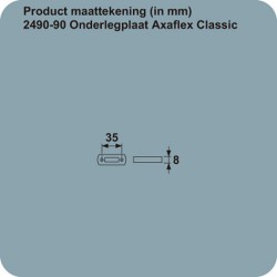 AXAFLEX ONDERLEGPLAAT 2490-91 8MM WIT