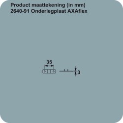 AXAFLEX ONDERLEGPLAAT 2640-91 3MM ZWART