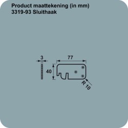 AXA SLUITHAAK 3319-93 VERZ V 3318+3319