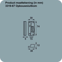 AXA SLUITKOM 3319-67 OPB M VEER RS SKG*