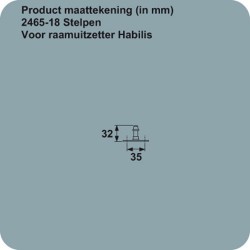 AXA STELPEN HABILIS 2465-18 RVS