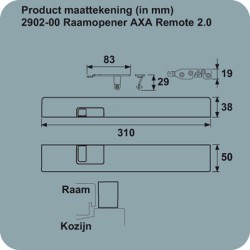 AXA REMOTE VENTILATION 2902 KLEP WIT SKG**