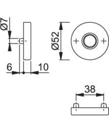 Hoppe Krukrozet Klik 42KV 53mm F1