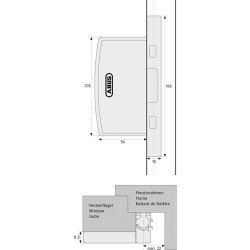 ABUS Scharnierbeveiliger FAS97W Wit SKG**