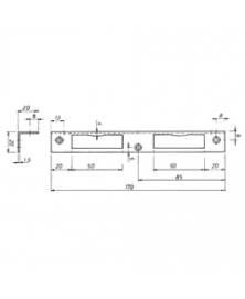 Mauer Sluitplaat 401 RVS