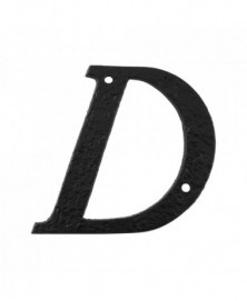 Letter D/ 101mm smeedijzer...