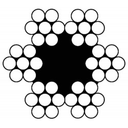 Staalkabel 607 3mm 6x7+1Twk...