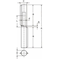 DX AANLASPAUM 100X14MM MET SMEERNIPPEL