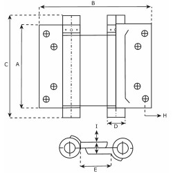 DX DEURVEERSCHARN DUBBEL 100MM ZILVERGR