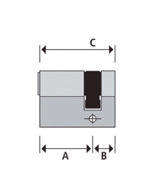 Mauer F3 Halve Cilinder SKG***