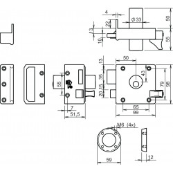 LIPS Oplegslot 1753-50mm Vast D2 SKG** afmetingen