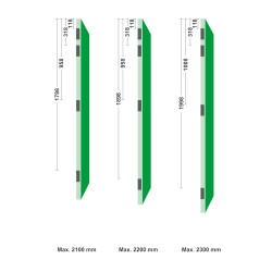 AXA Scharnier 1113 89x89mm 2,4mm Topcoat SKG***