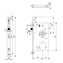 GPF Loopslot 0140.09 - DM 60 - 235x20mm - D1/2/3/4