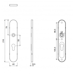 GPF Gatd rechts langschild...