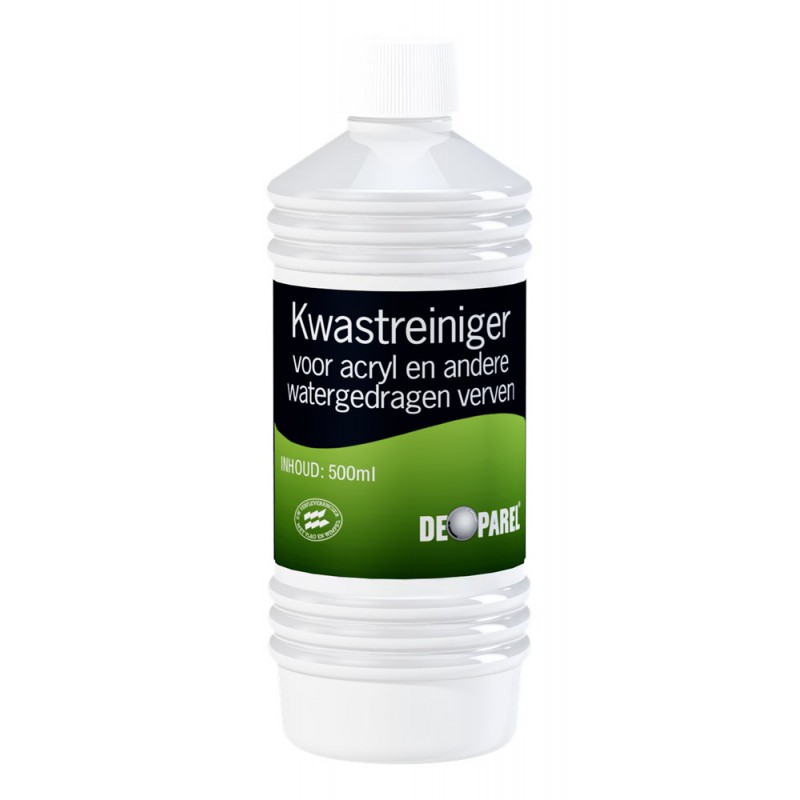 De Parel Kwastreiniger voor Acryl Verven 500ml