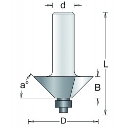 Hoekfrees 87-8 45gr...