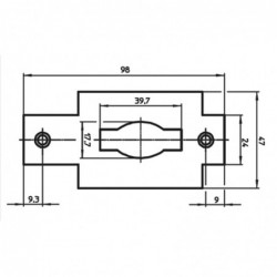 Mauer Sluitplaat 452 Rvs...