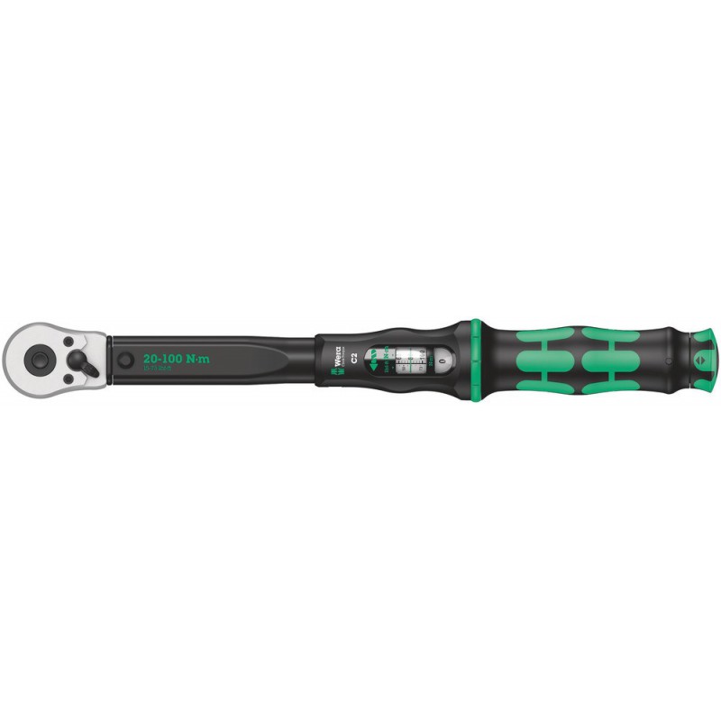 Wera Draaimomentsleutel C2 met omschakelratel 20-100 Nm