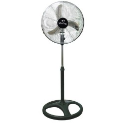 Statiefventilator Professioneel 45cm 75W Zwart - 3 standen