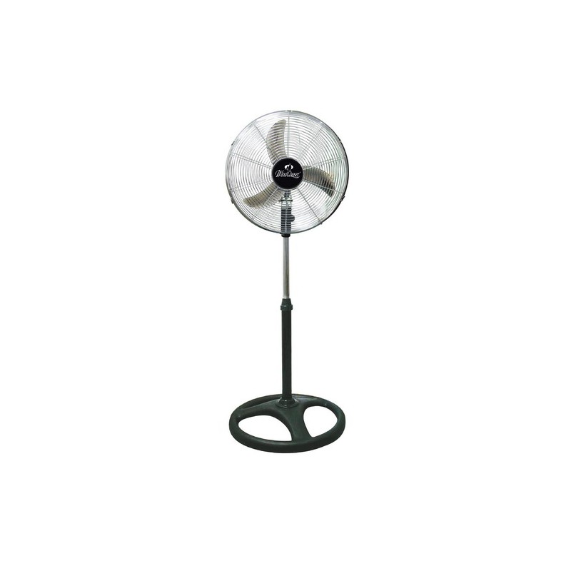 Statiefventilator Professioneel 45cm 75W Zwart - 3 standen