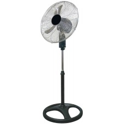 Statiefventilator Professioneel 45cm 75W Zwart - 3 standen