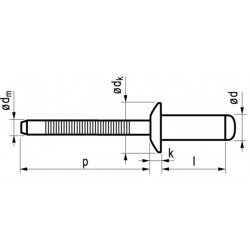 Popnagel Rvs/Rvs 1051 3